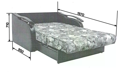 Диван-кровать аккордеон Людмила ДН 88-89